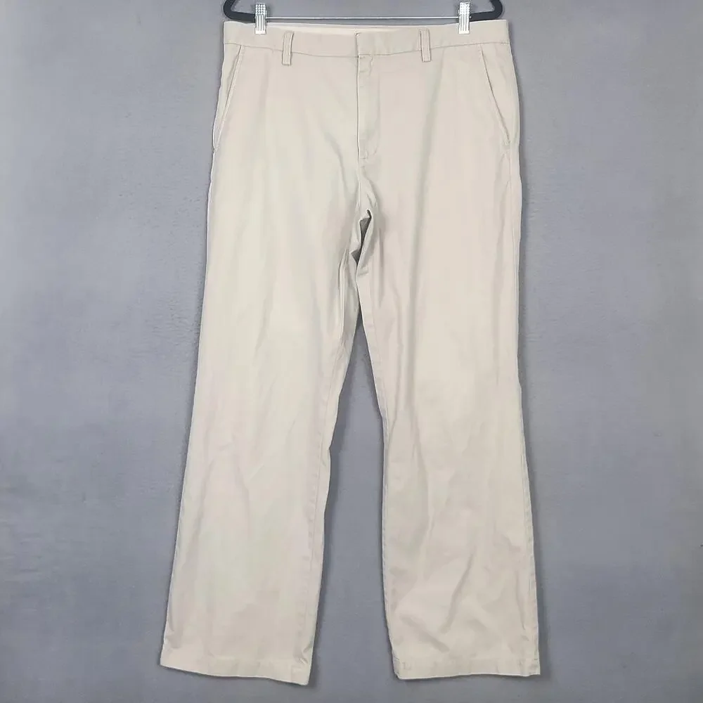 Banana Republic Pants Mens 36x34 Beige Dawson Chino 100% Cotton Casual Classic